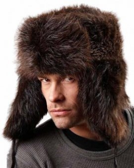 Brown Beaver Full Fur Russian Hat