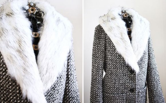 Detachable Fur Collar Coat