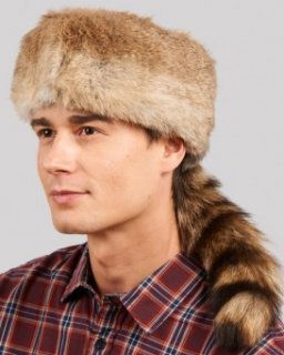 Rabbit Fur Davy Crockett Hat