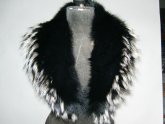 Black Fox Fur Collar