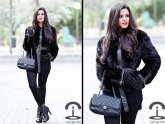 Black Fur Coats Womens