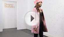 Vera & Lucy Pink Short Coat With Faux Fur Cuffs & Pockets