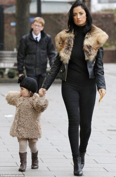 Yummy mummy: Despite her hectic schedule, Chantelle Houghton still squeezed in the time to make sure she looked her best when she headed out with daughter Dolly on Sunday afternoon